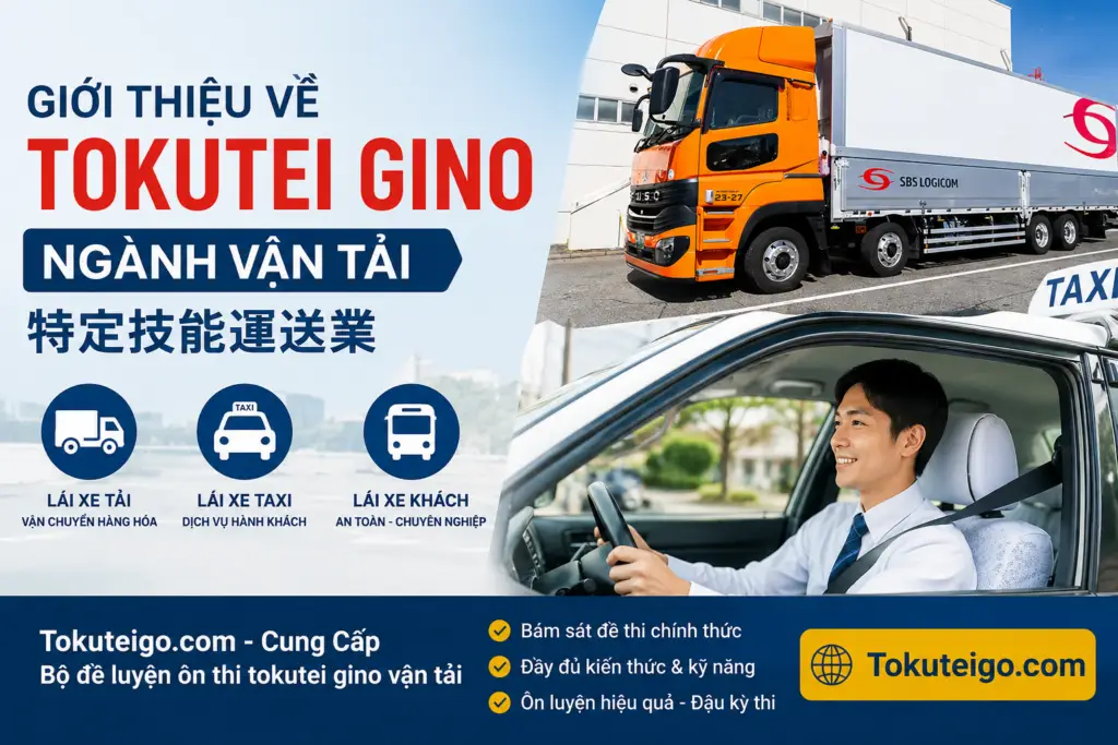 Giới thiệu kỳ thi tokutei gio vận tải