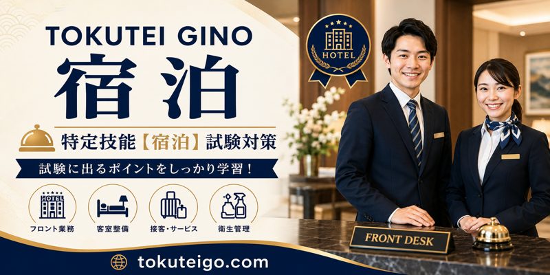 BỘ ĐỀ THI TOKUTEI KHÁCH SẠN 宿泊